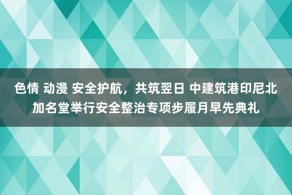 色情 动漫 安全护航,共筑翌日 中建筑港印尼北加名堂举行安全整治专项步履月早先典礼