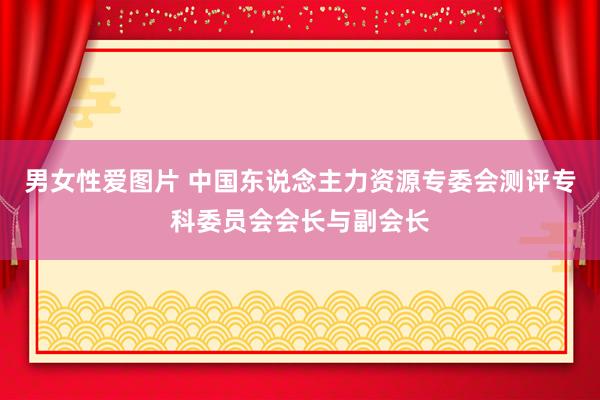 男女性爱图片 中国东说念主力资源专委会测评专科委员会会长与副会长