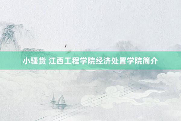 小骚货 江西工程学院经济处置学院简介