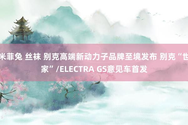 米菲兔 丝袜 别克高端新动力子品牌至境发布 别克“世家”/ELECTRA GS意见车首发